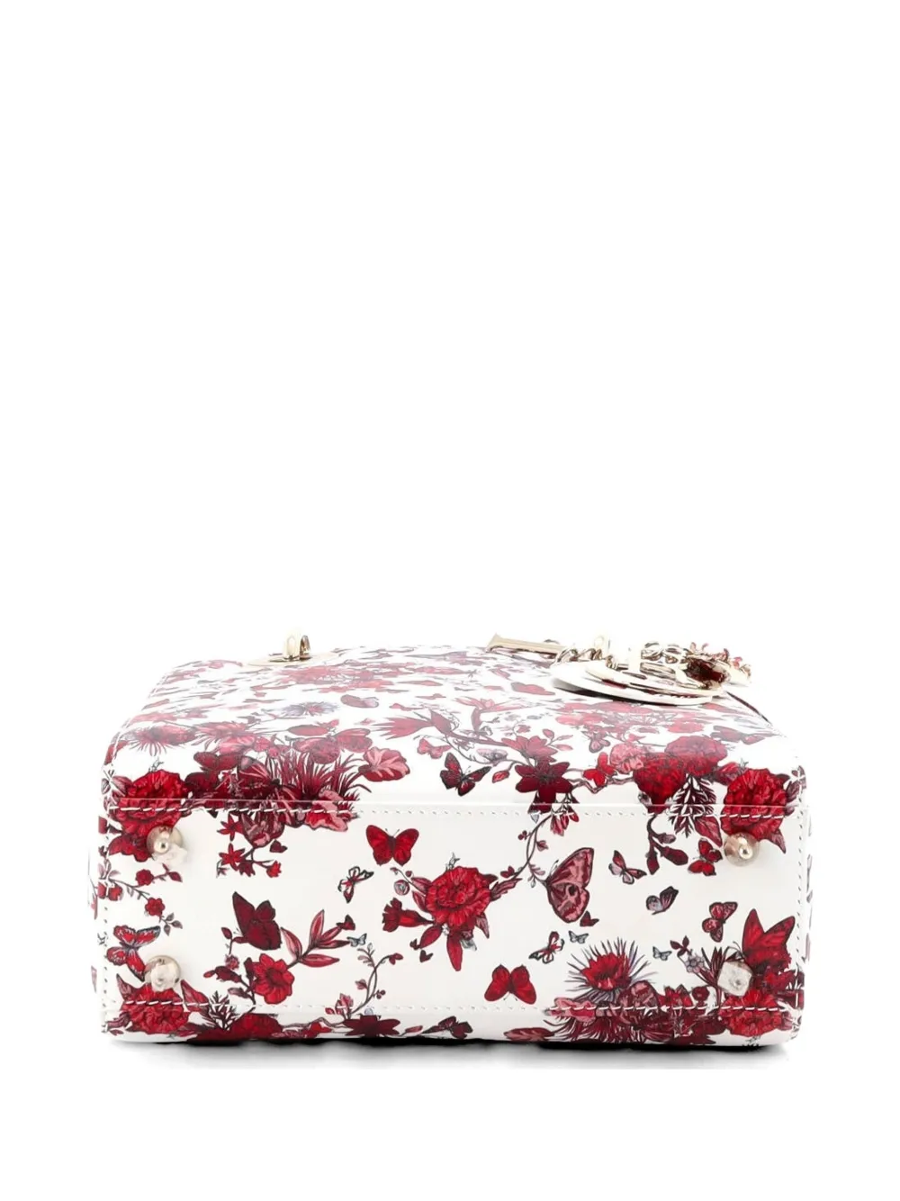 My Abcdior Lady Dior Bag Printed Leather Small Satchel