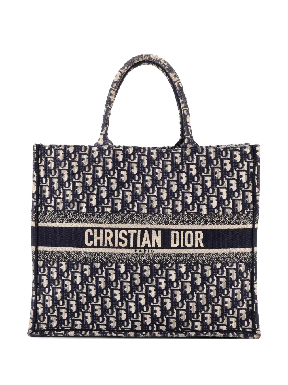 Christian Dior Pre-Owned Book Oblique Canvas Large tote bag - Blu