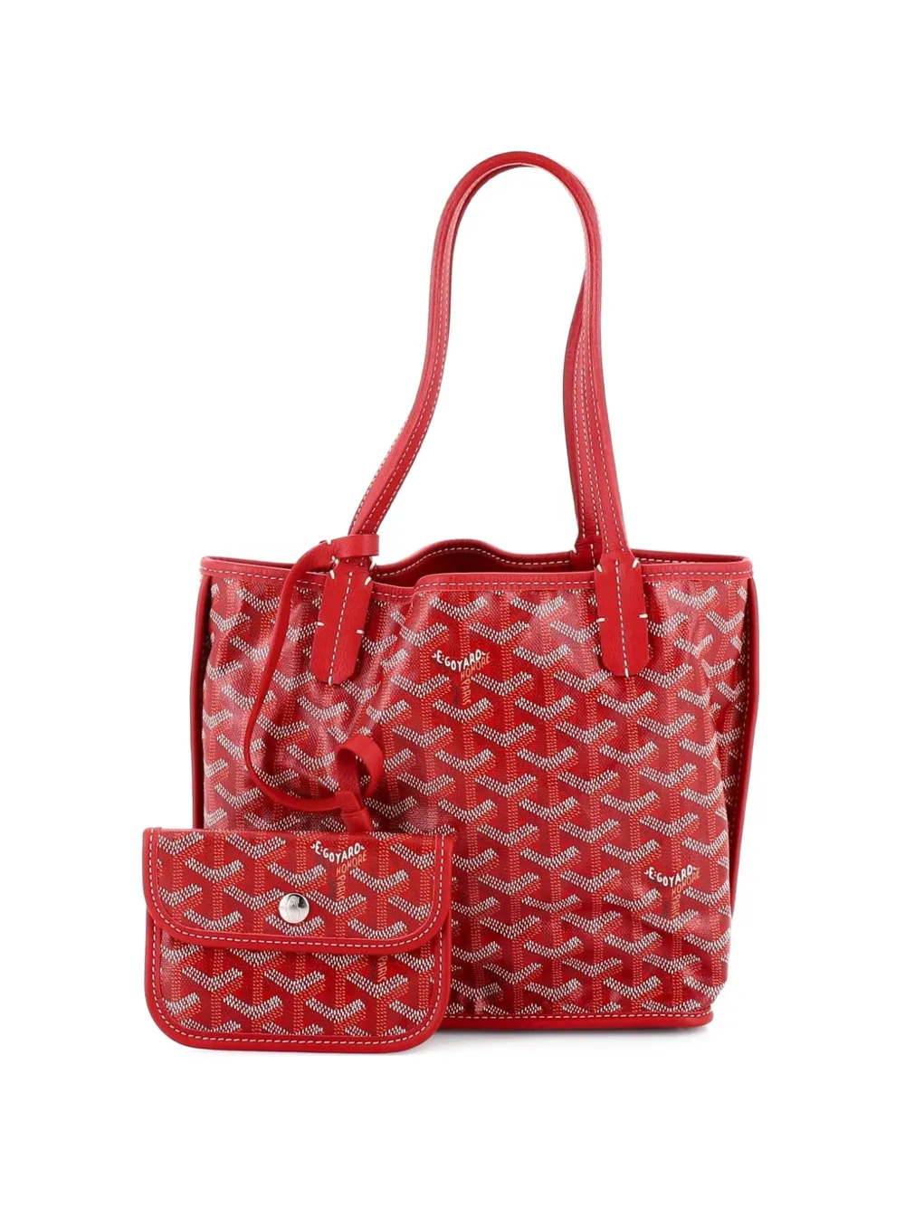 赤 Goyard バッグ GOYARD ゴヤール サンルイPM トートバッグ 