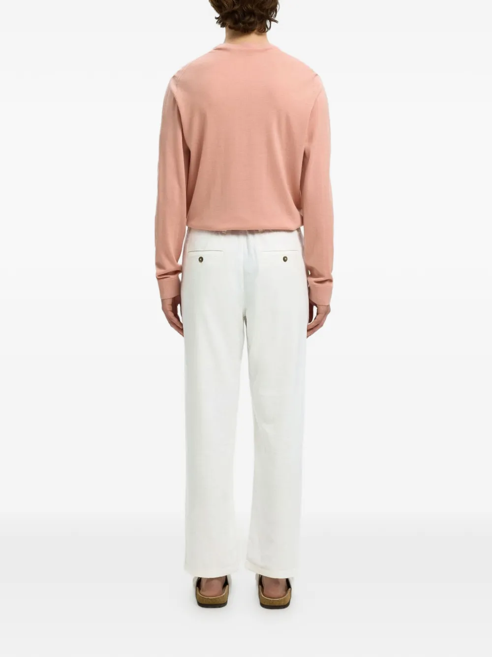  Selected Loose Brody Trousers - White 