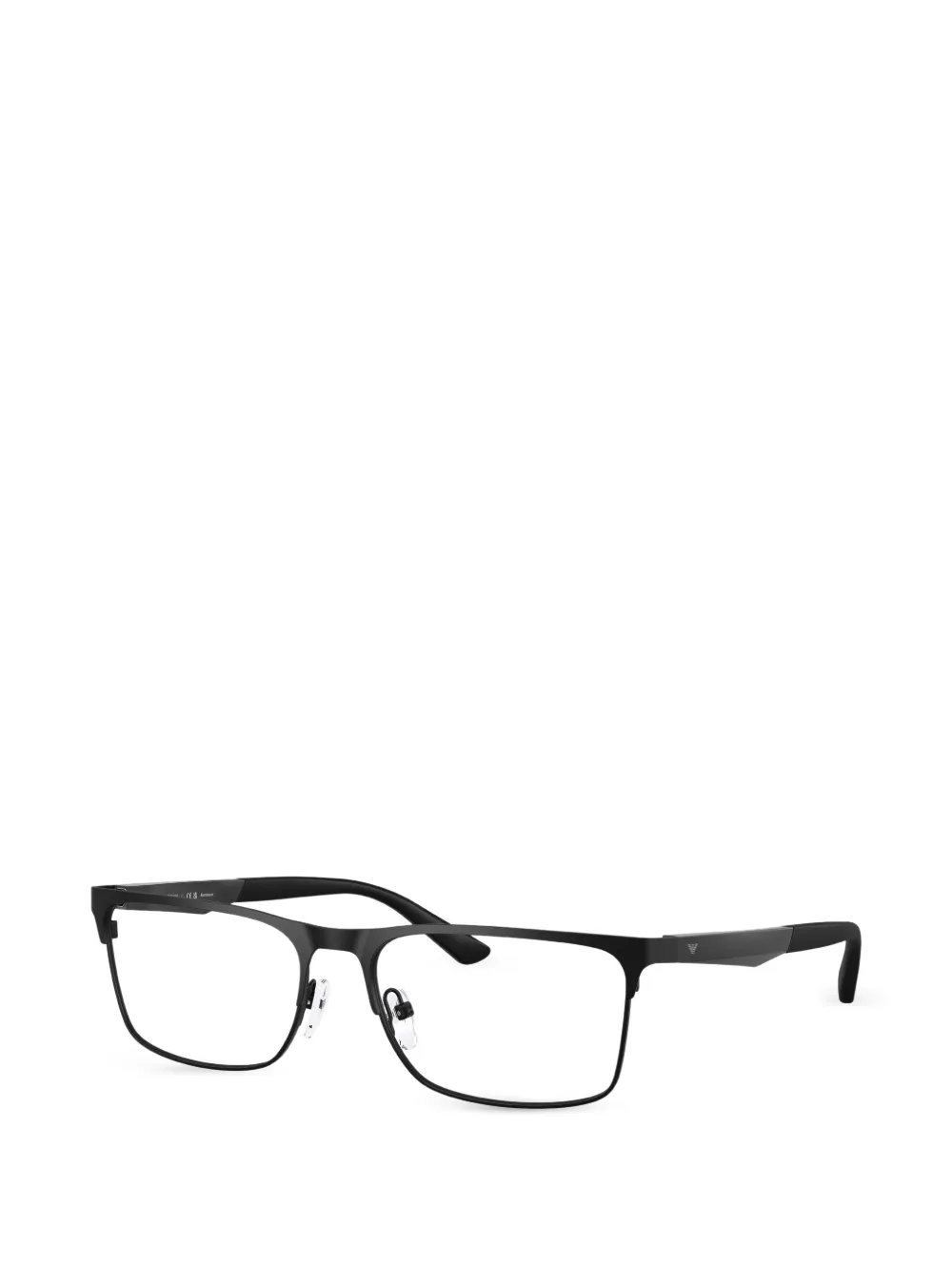Emporio Armani Bril met rechthoekig montuur Zwart