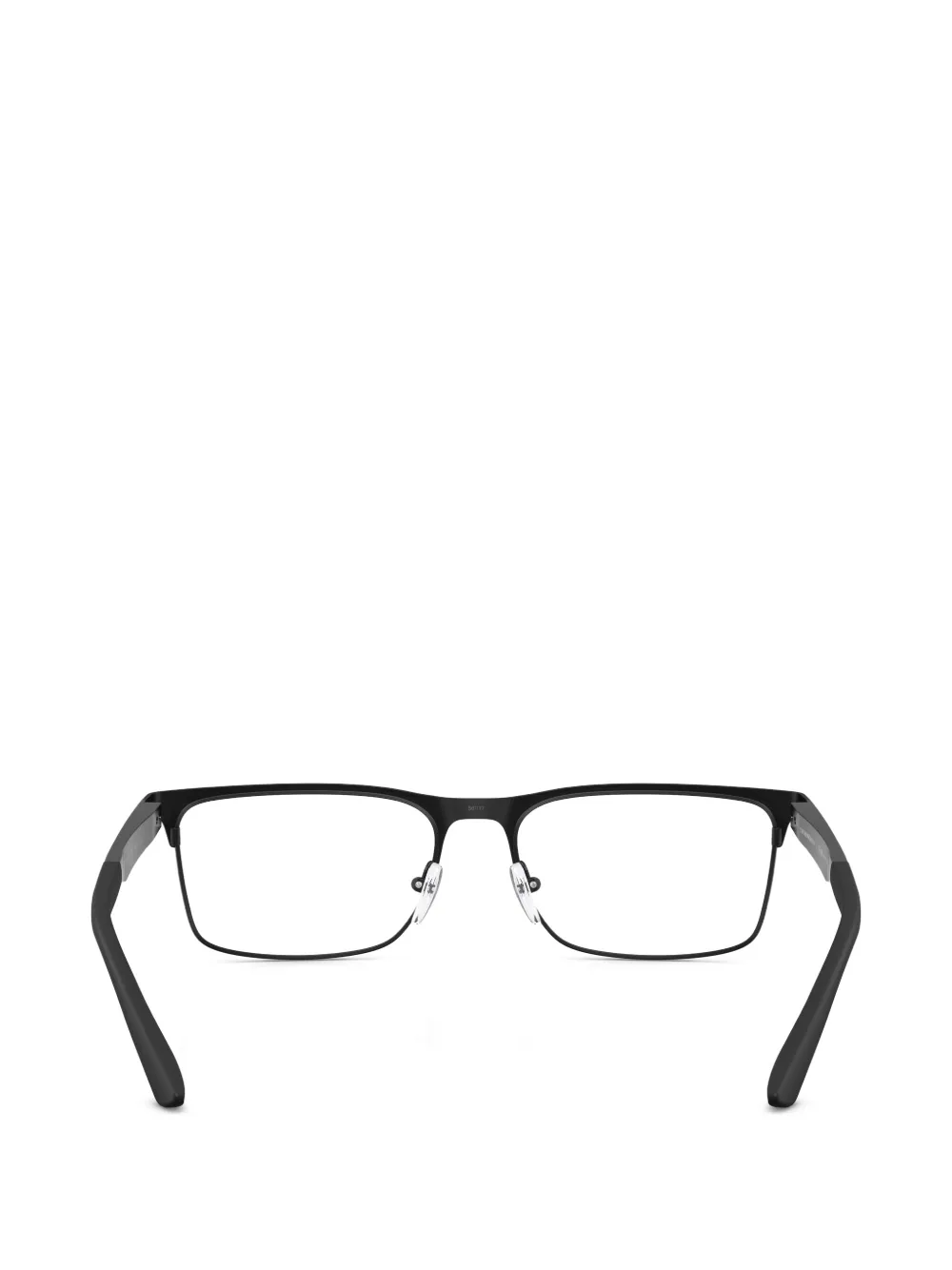 Emporio Armani Bril met rechthoekig montuur Zwart