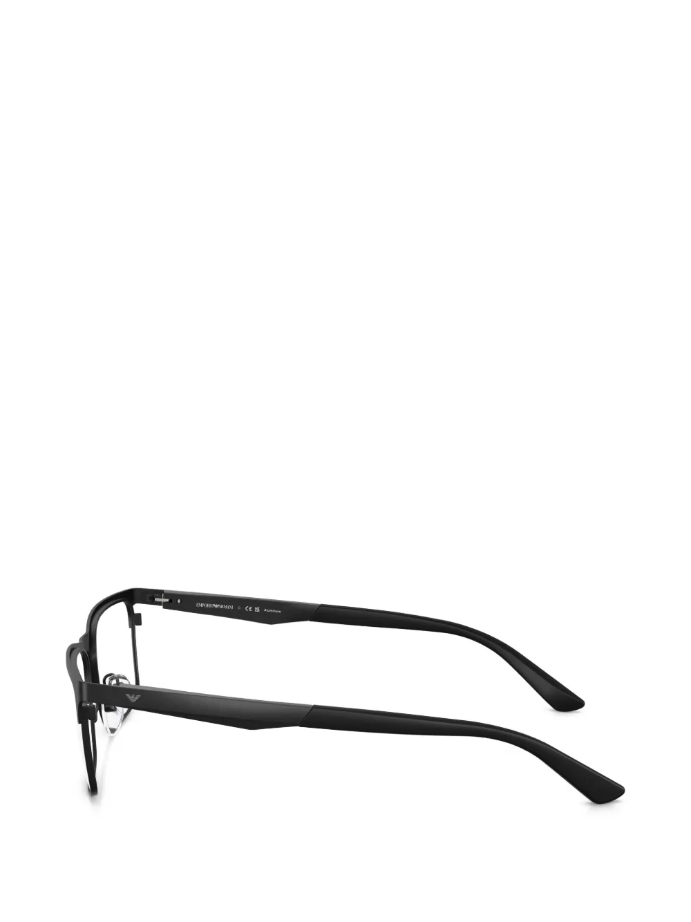 Emporio Armani Bril met rechthoekig montuur Zwart
