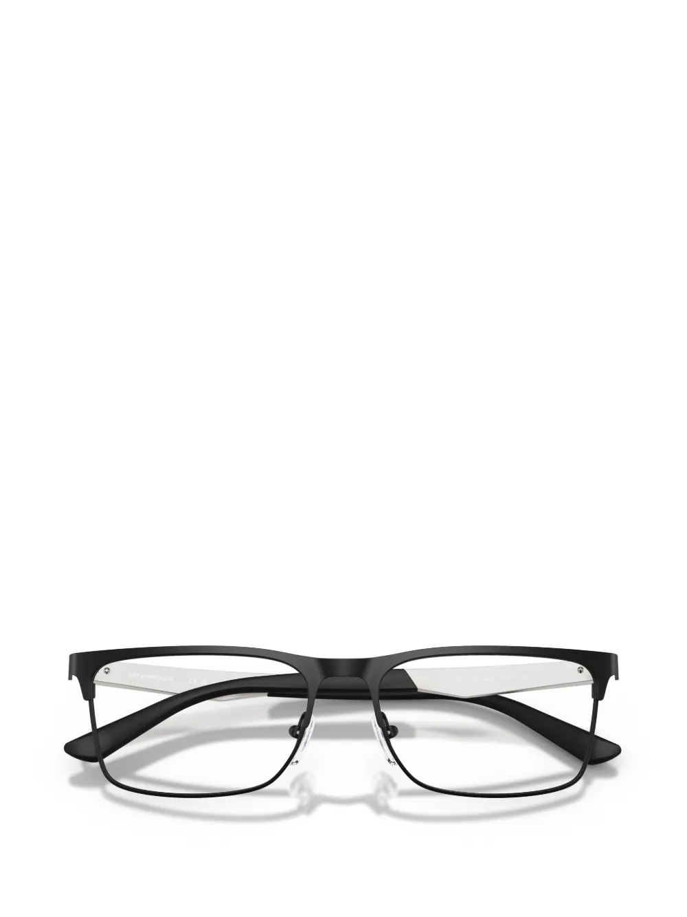 Emporio Armani Bril met rechthoekig montuur Zwart