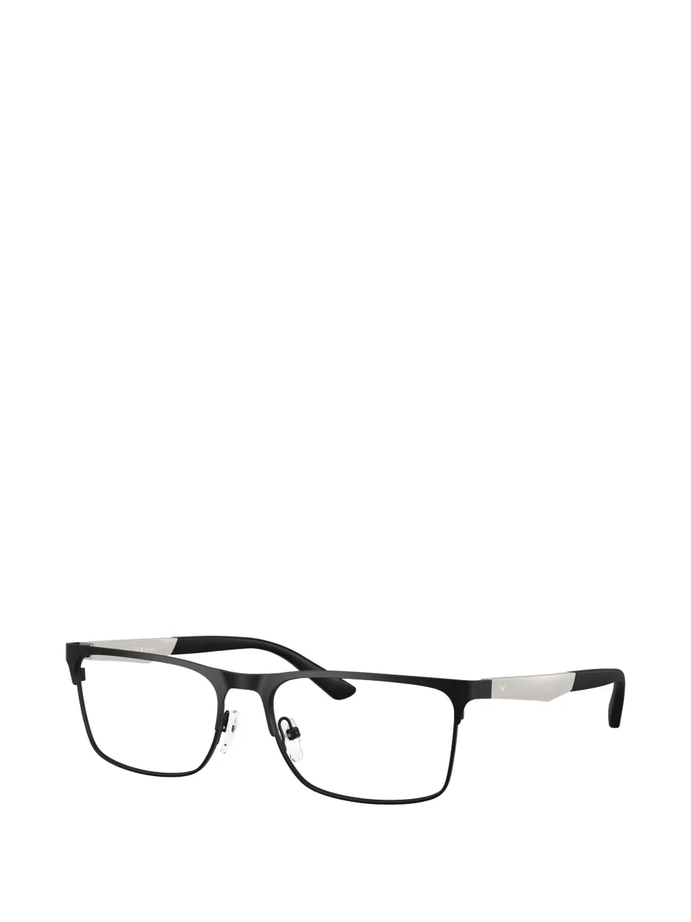 Emporio Armani Bril met rechthoekig montuur Zwart