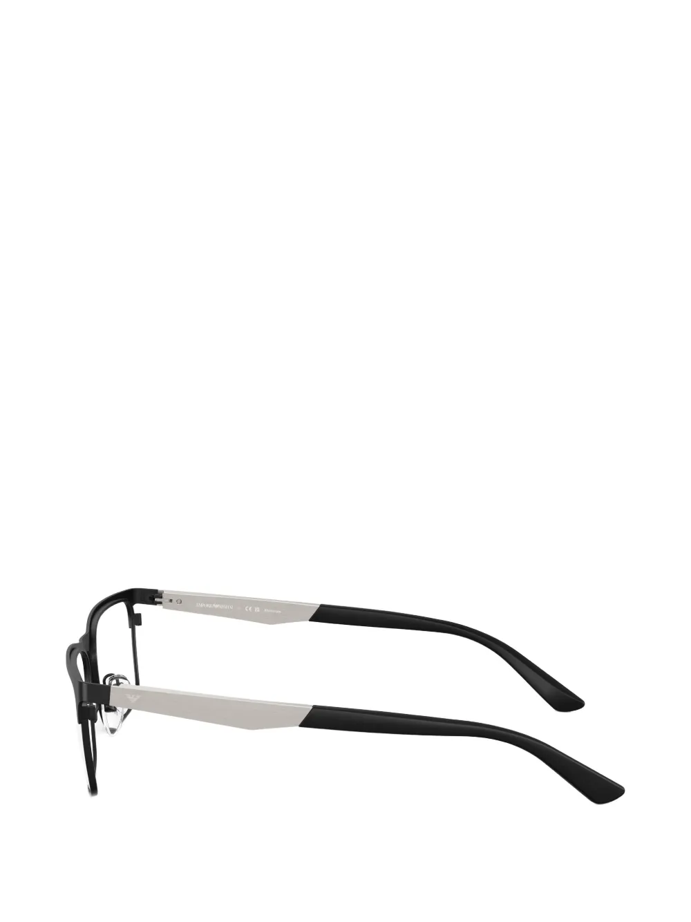 Emporio Armani Bril met rechthoekig montuur Zwart