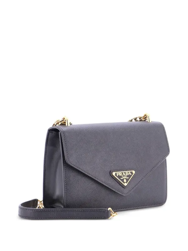 Prada Pre-Owned エンベロープ フラップ チェーン サフィアーノレザー 