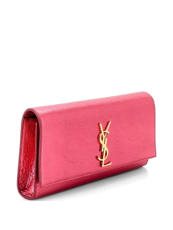 Saint Laurent Pre-Owned クラシック モノグラム メタリック カーフ