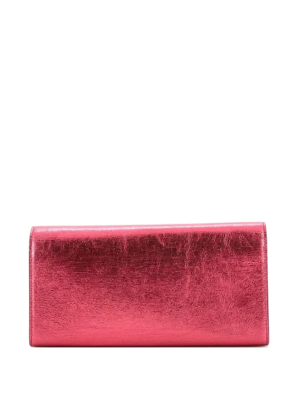 Saint Laurent Pre-Owned クラシック モノグラム メタリック カーフ