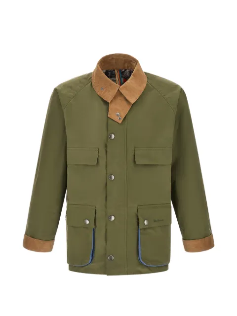 Barbour x  Paul Smith corduroy-collar pocket jacket
