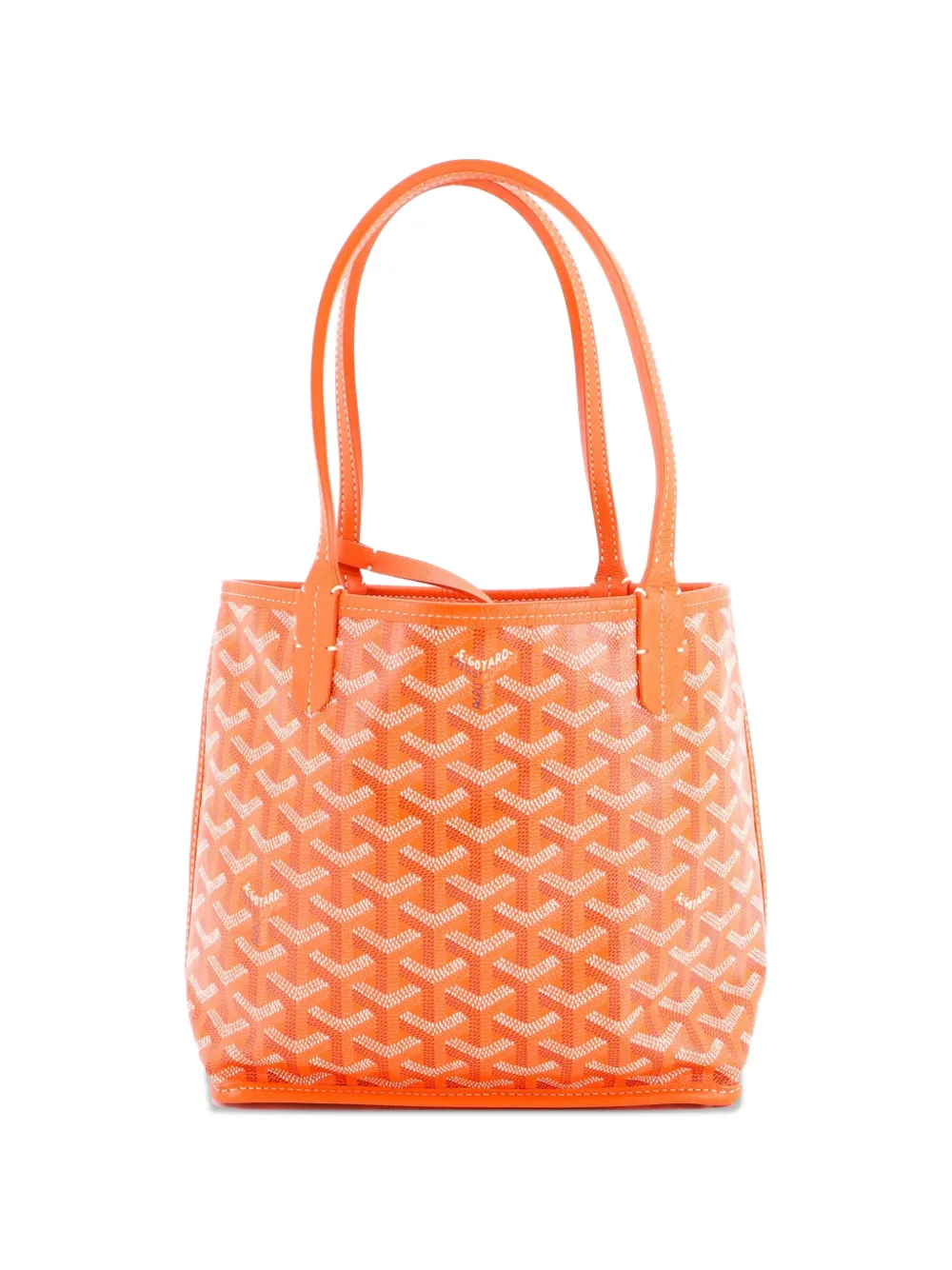 Goyard Pre-Owned Anjou Reversible Tote Coated Canvas Mini satchel - Arancione