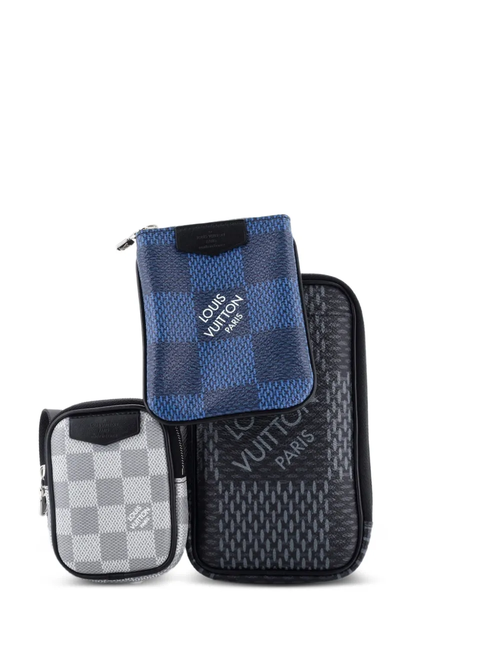 Louis Vuitton Pre-Owned Modular Pouch Limited Edition Damier Graphite 3D crossbody bag - Multicolore