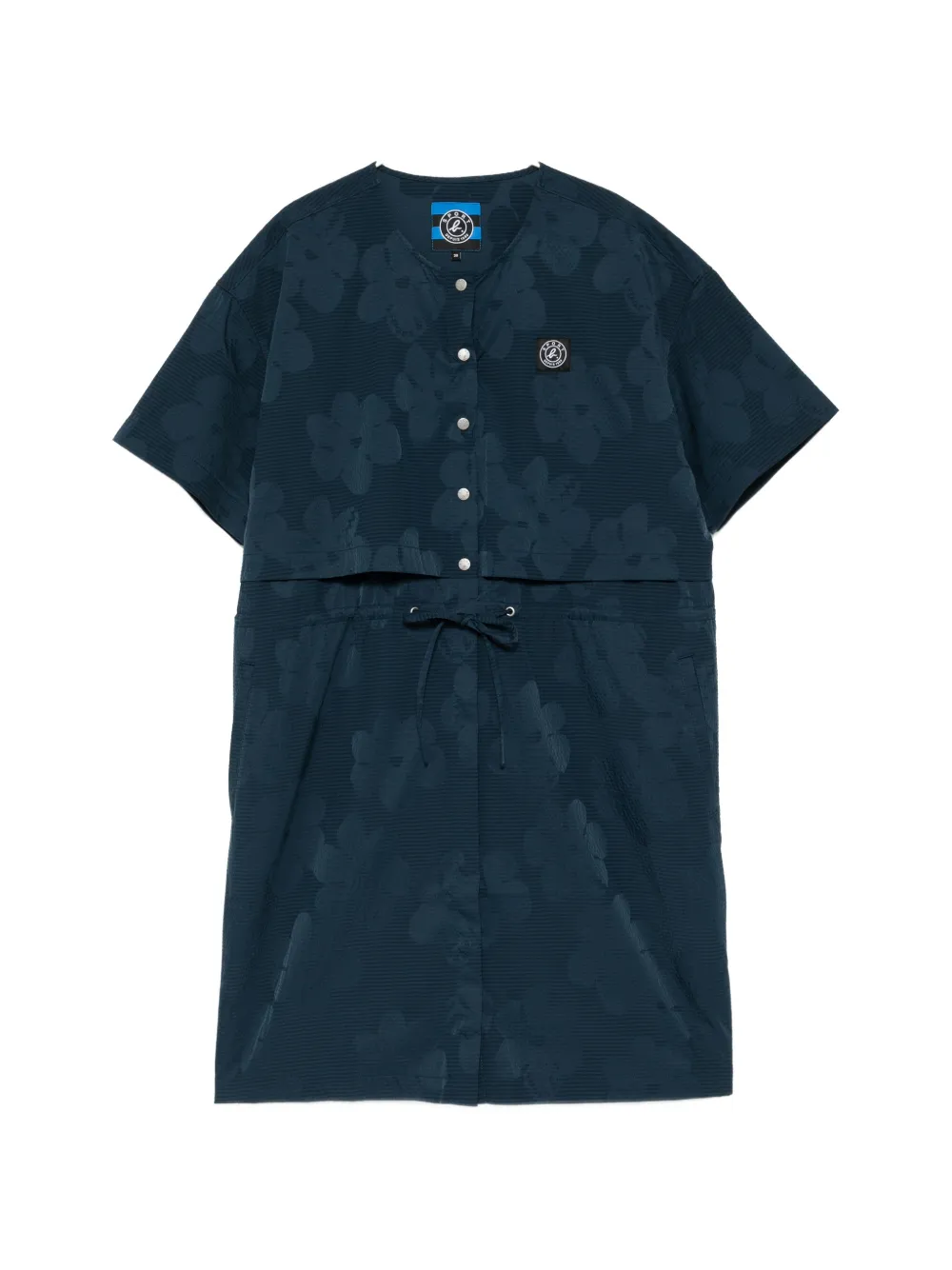 SPORT b. by agnès b. SEERSUCKER AOP DRESS - Blu