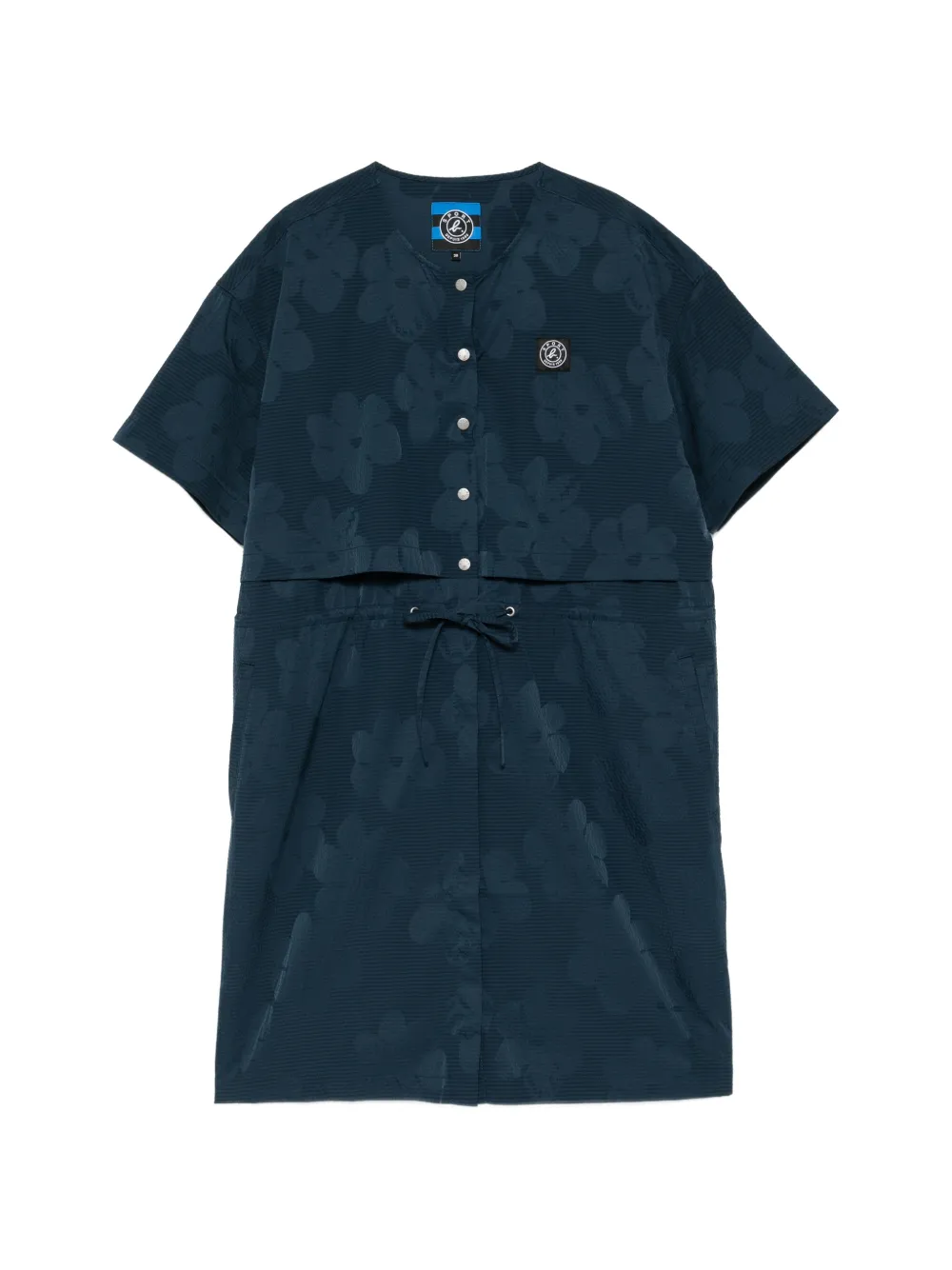 SPORT b. by agnès b. SEERSUCKER AOP DRESS - Blu