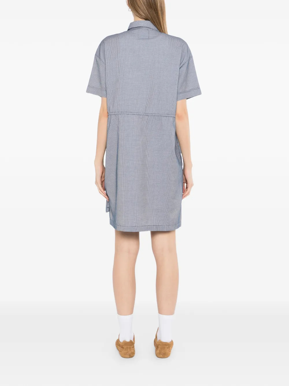 SPORT b. by agnès b. Geruite blousejurk Blauw