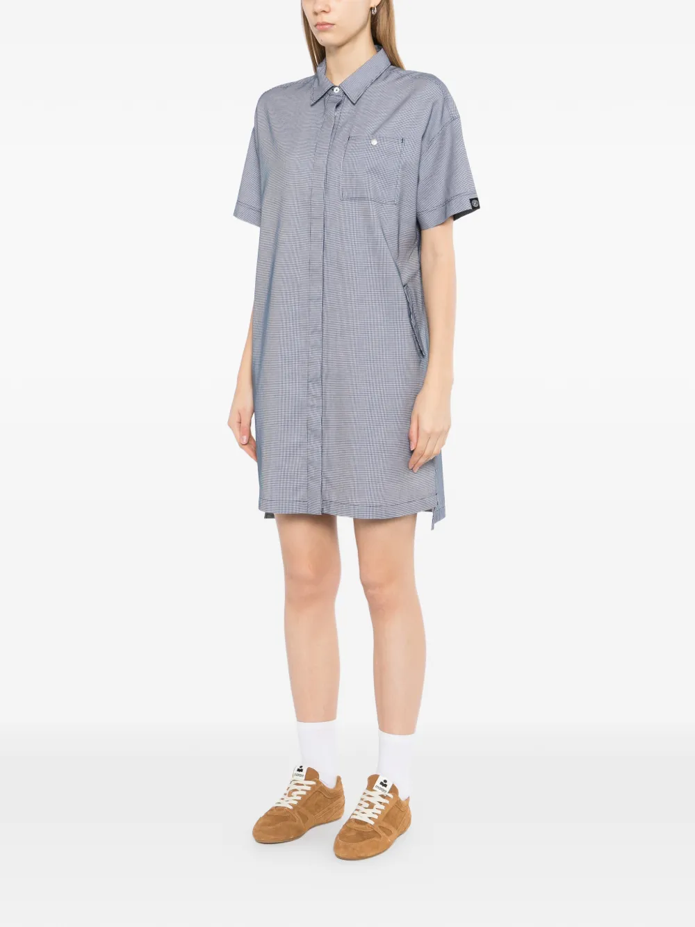  Sport B. By Agnès B. Checker Shirt Dress - Blue 