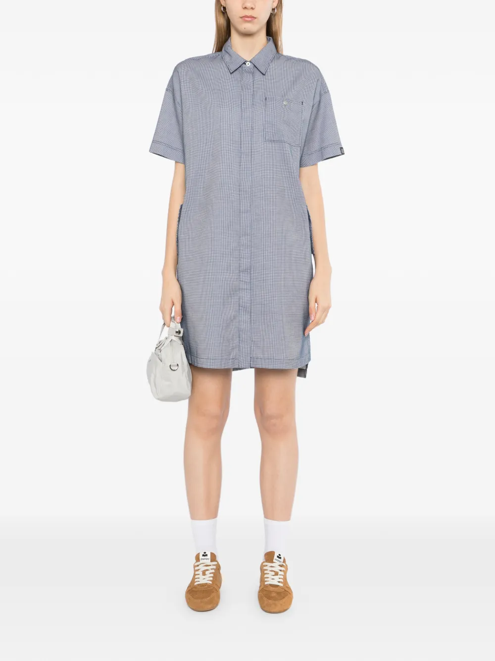  Sport B. By Agnès B. Checker Shirt Dress - Blue 