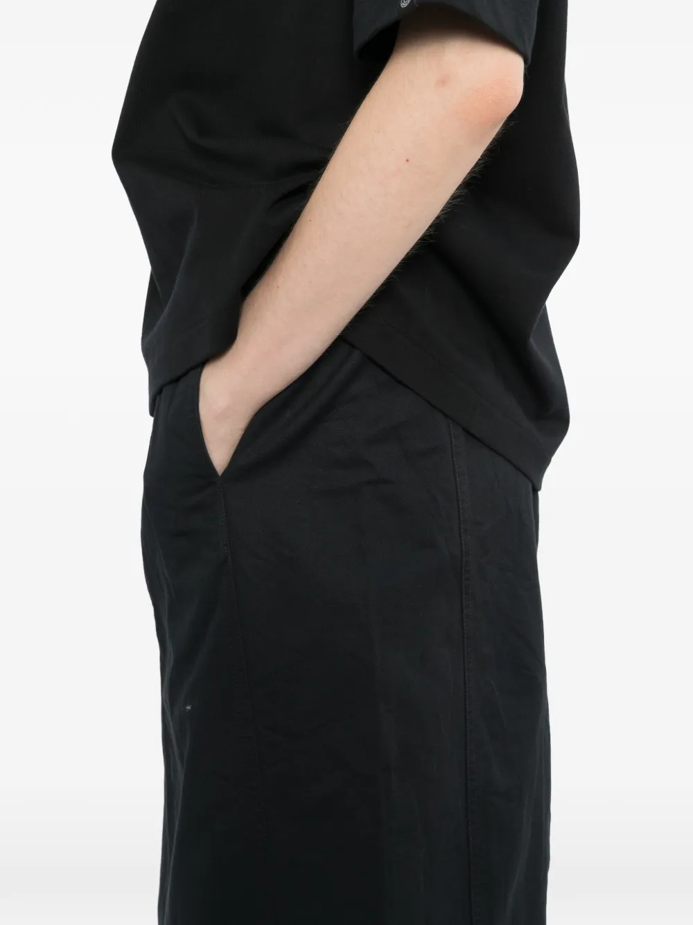 SPORT b. by agnès b. Twill rok met split Zwart