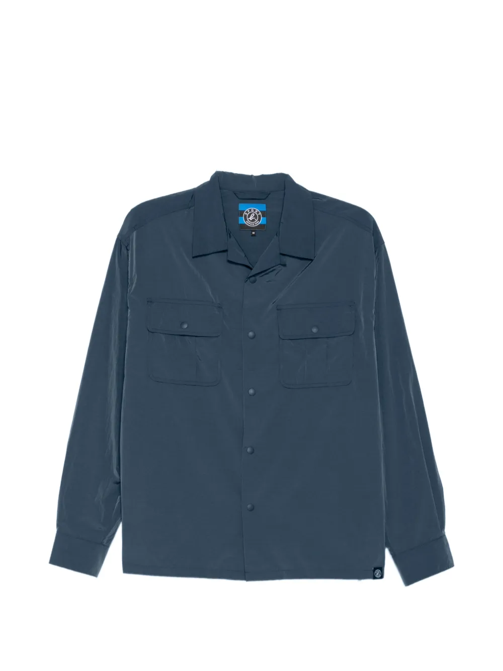 SPORT b. by agnès b. open-collar pocket shirt - Blu