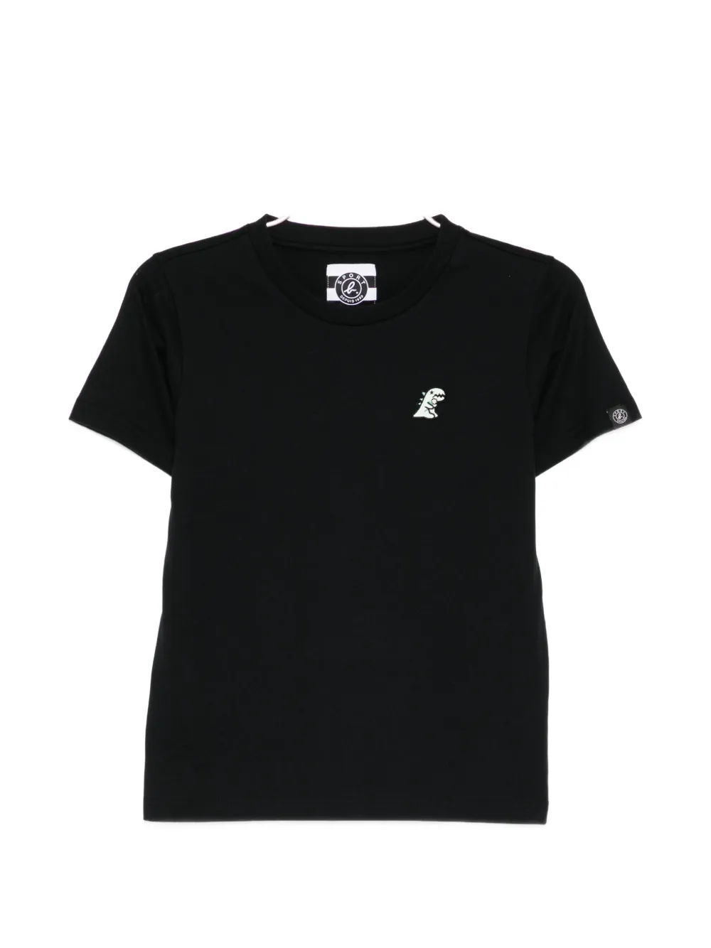SPORT b. by agnès b. Flower Dino patched T-shirt - Nero