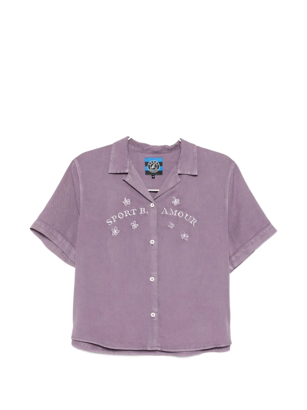 SPORT b. by agnès b. dyed collar shirt - Viola