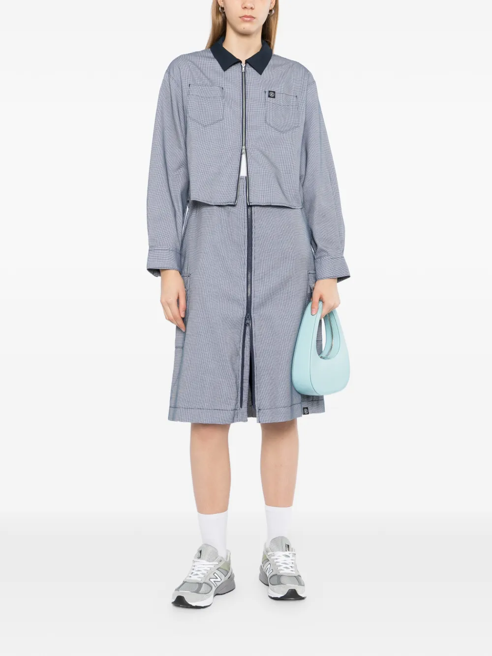  Sport B. By Agnès B. Checker Zip-fastening Shirt - Blue 