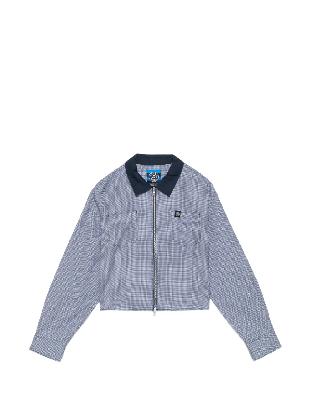 SPORT b. by agnès b. CHECKER ZIP SHIRT - Blu