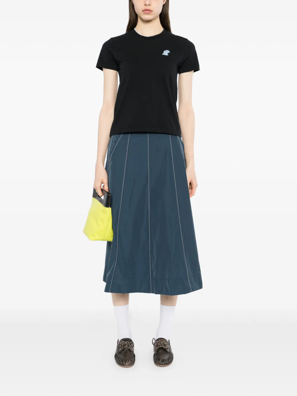 Sport B. By Agnès B. Logo-patched A-line Skirt - Blue 