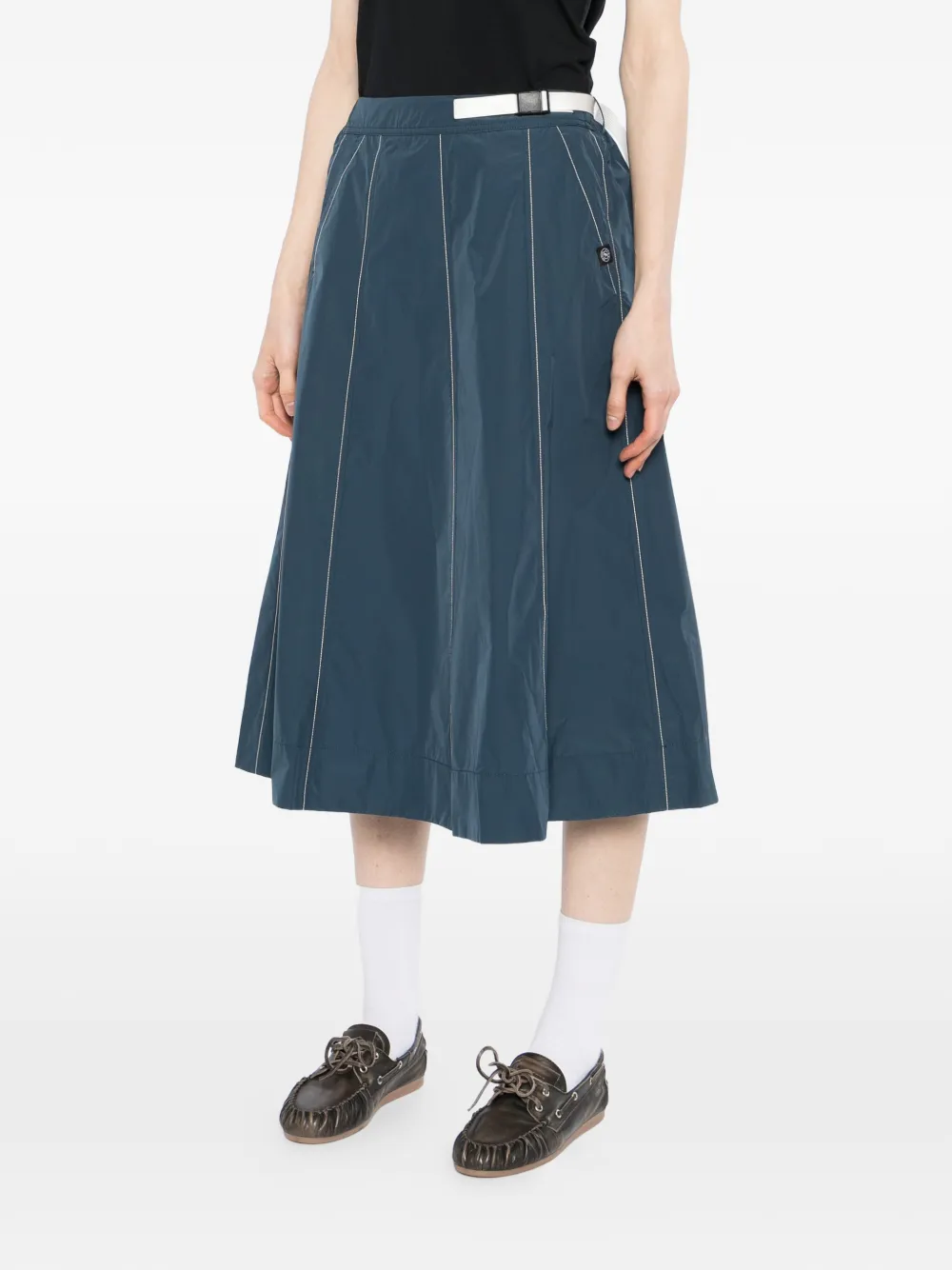  Sport B. By Agnès B. Logo-patched A-line Skirt - Blue 