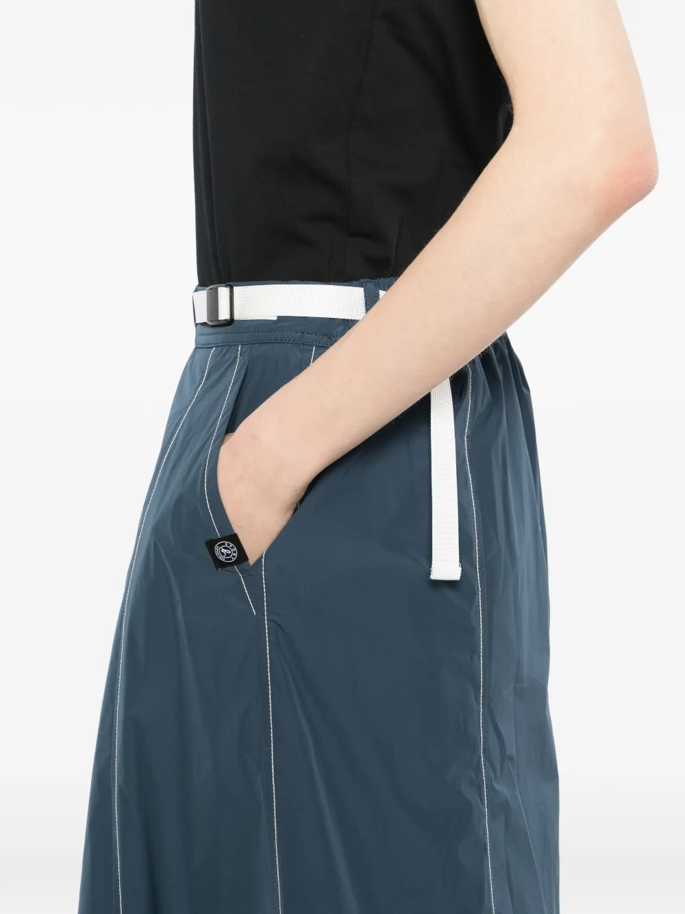SPORT b. by agnès b. A-lijn rok met logopatch Blauw