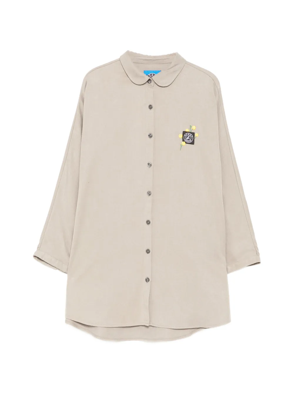 SPORT b. by agnès b. logo patched cape shirt - Toni neutri