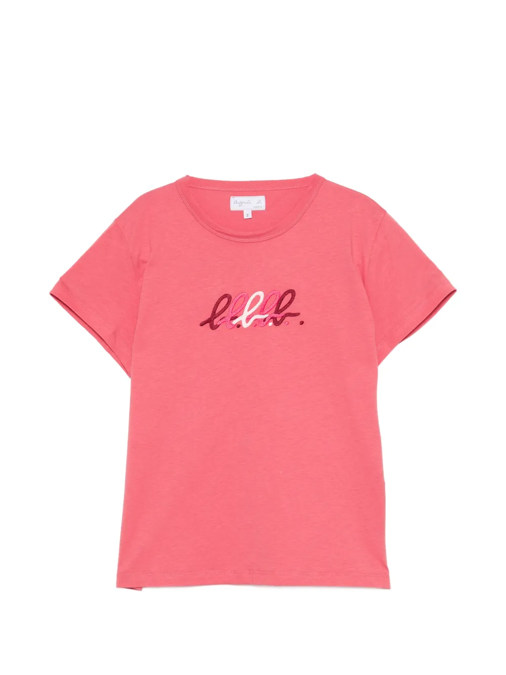 agnès b. embroidered-logo T-shirt