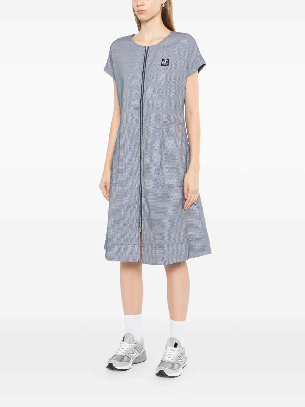  Sport B. By Agnès B. Checked Midi Dress - Blue 