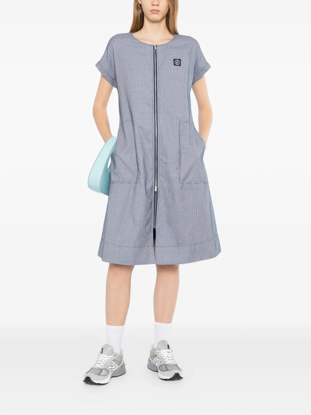  Sport B. By Agnès B. Checked Midi Dress - Blue 