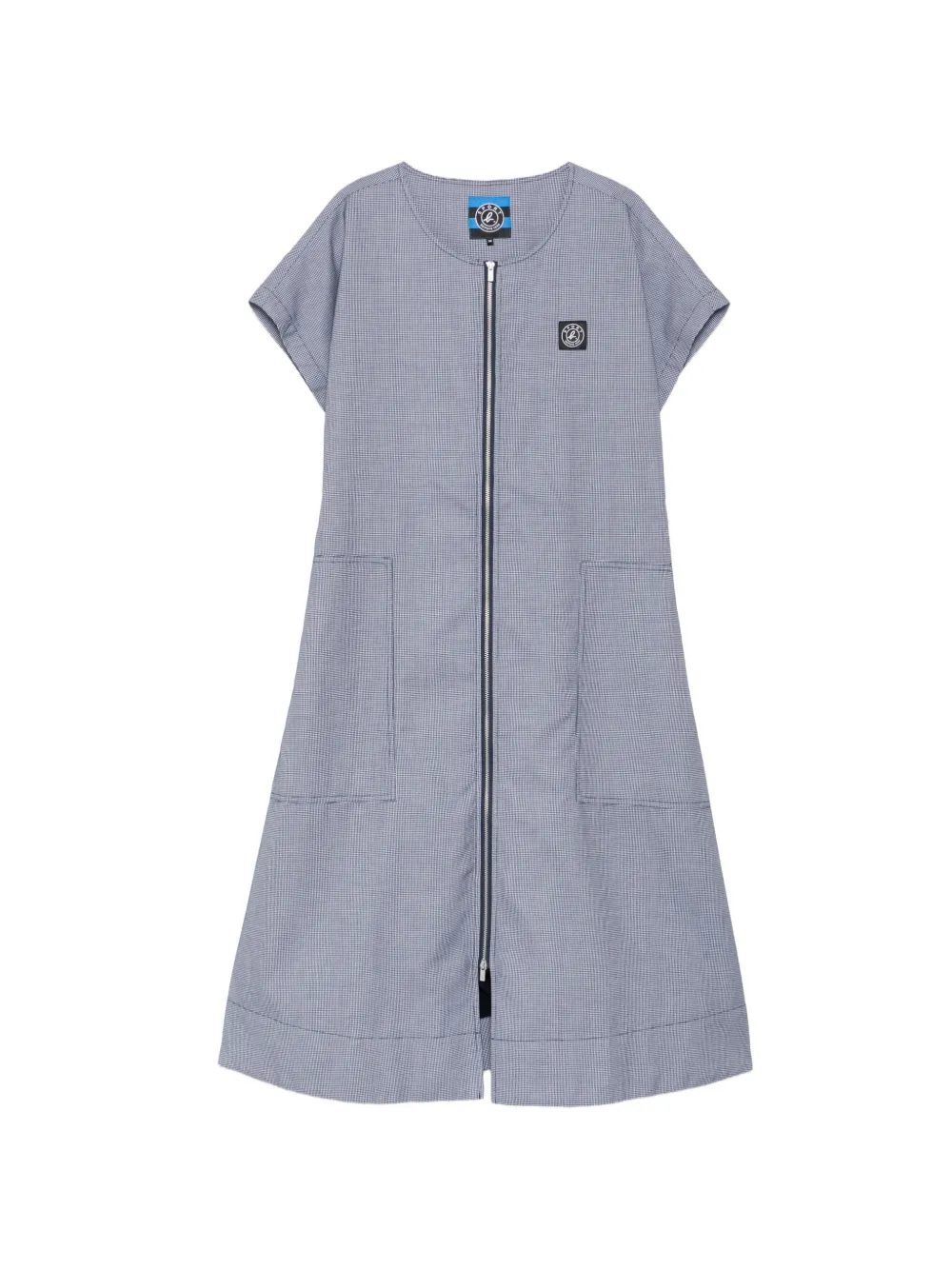 SPORT b. by agnès b. checked midi dress - Blau
