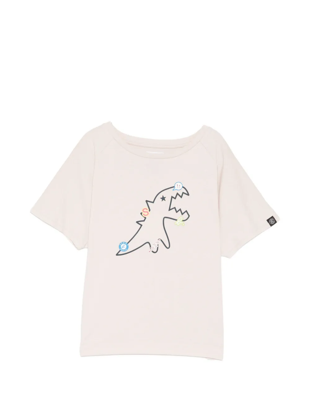 SPORT b. by agnès b. OUTLINE DINO T-shirt - Toni neutri