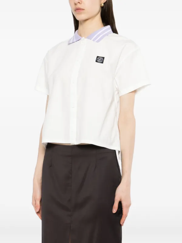 SPORT b. By Agnès b. logo-patch Shirt | White | FARFETCH