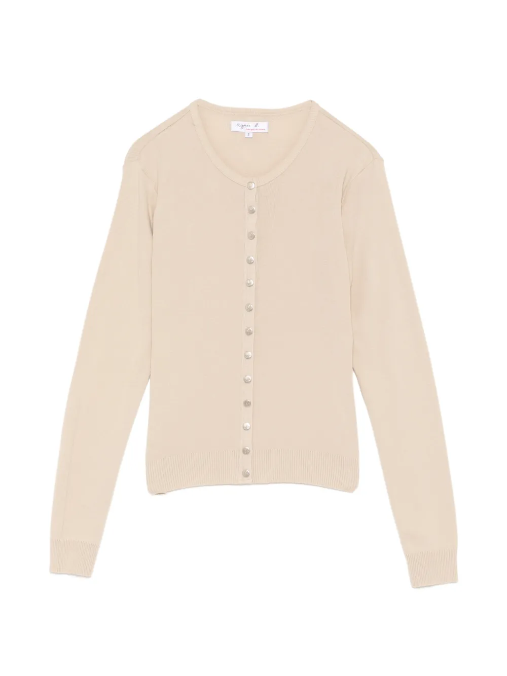 agnès b. SWING SNAP CARDIGAN - Neutrals