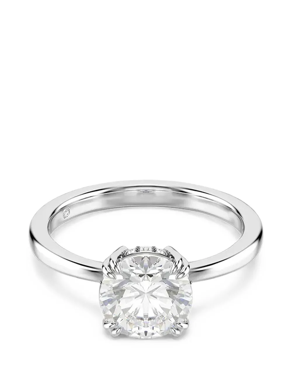Swarovski Stilla crystal-embellished solitaire ring - Silber