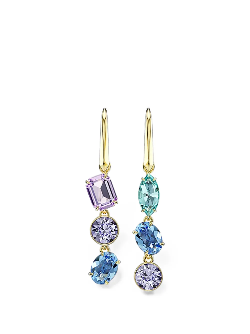 Swarovski crystal-embellished drop earrings - Oro