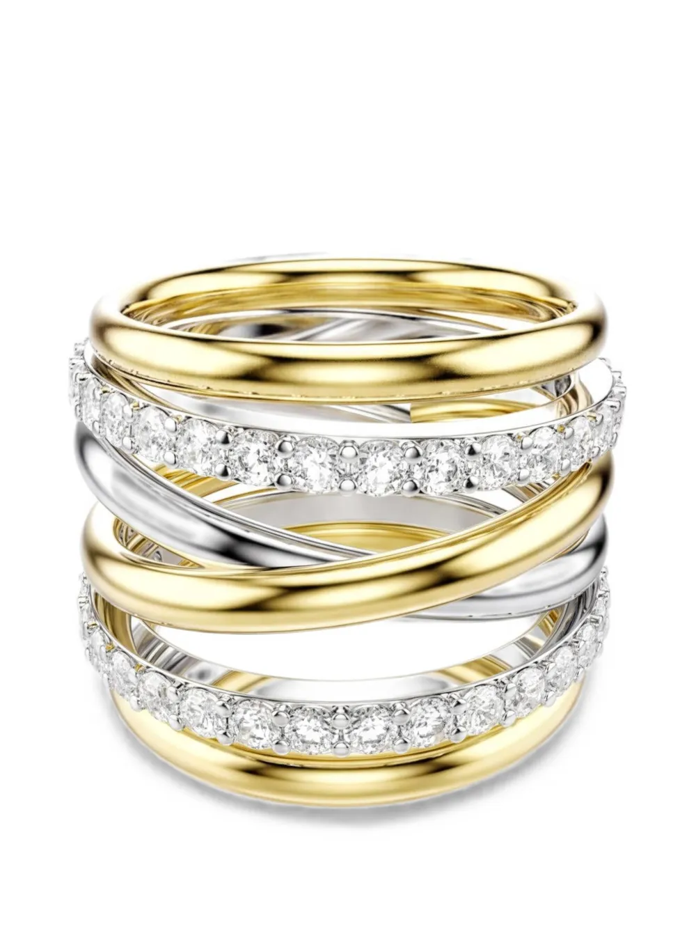 Swarovski Hyperbola cocktail ring - Oro