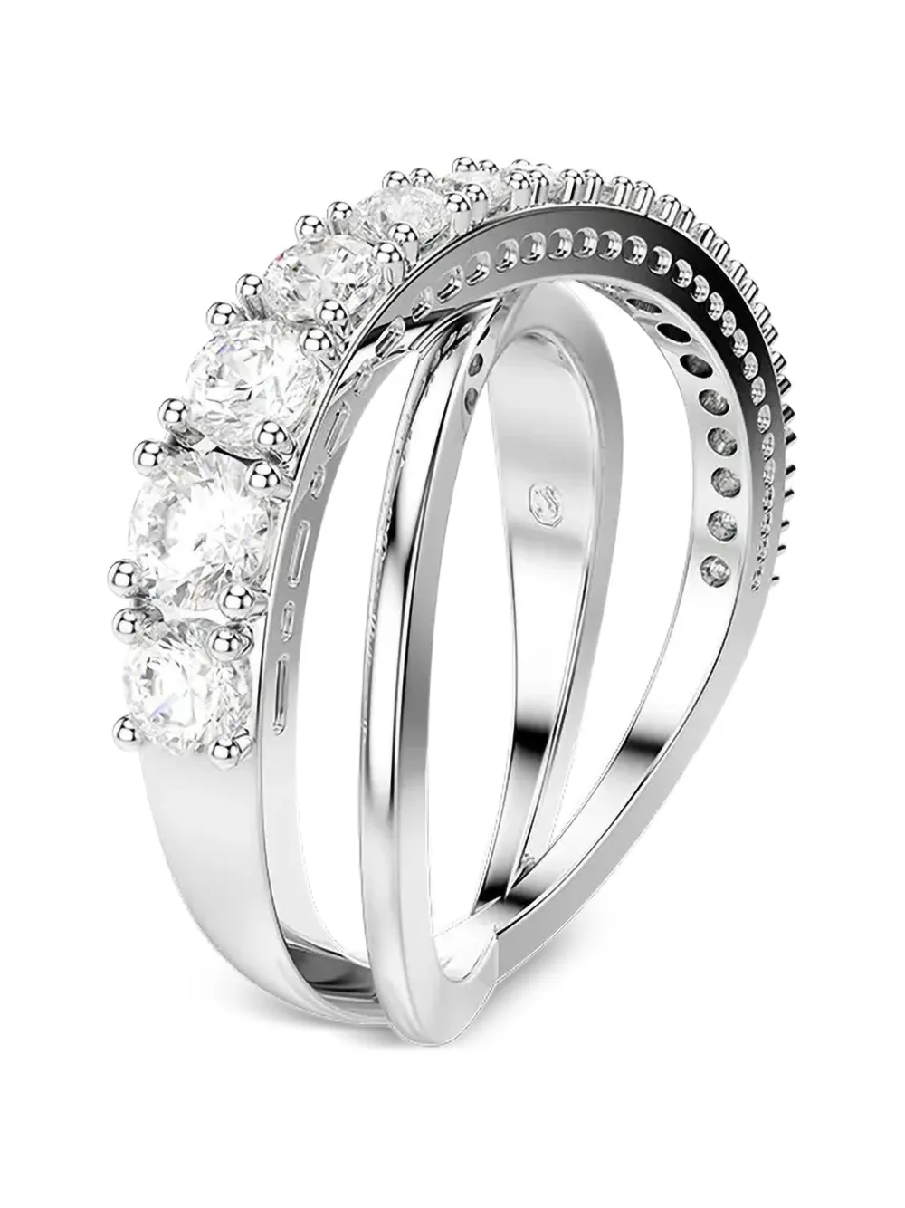 Swarovski Hyperbola Ringe mit Kristallen - Silber
