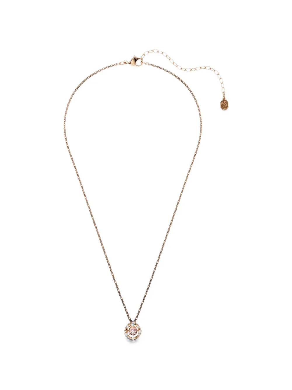 Swarovski Constella crystal-embellished circular necklace - Rosa