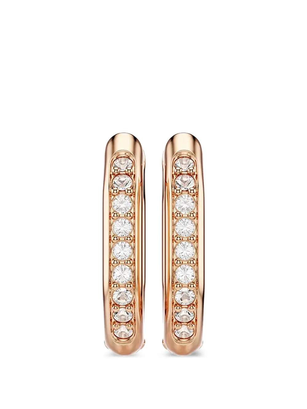 Swarovski Dextera crystal-embellished hoop earrings - Rosa