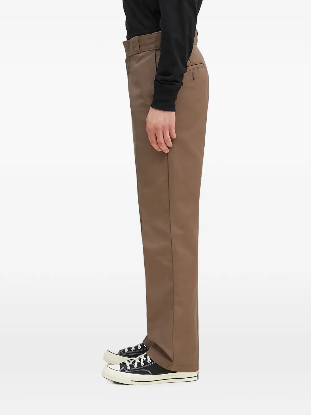 DICKIES 874 straight broek met logo-patch Bruin