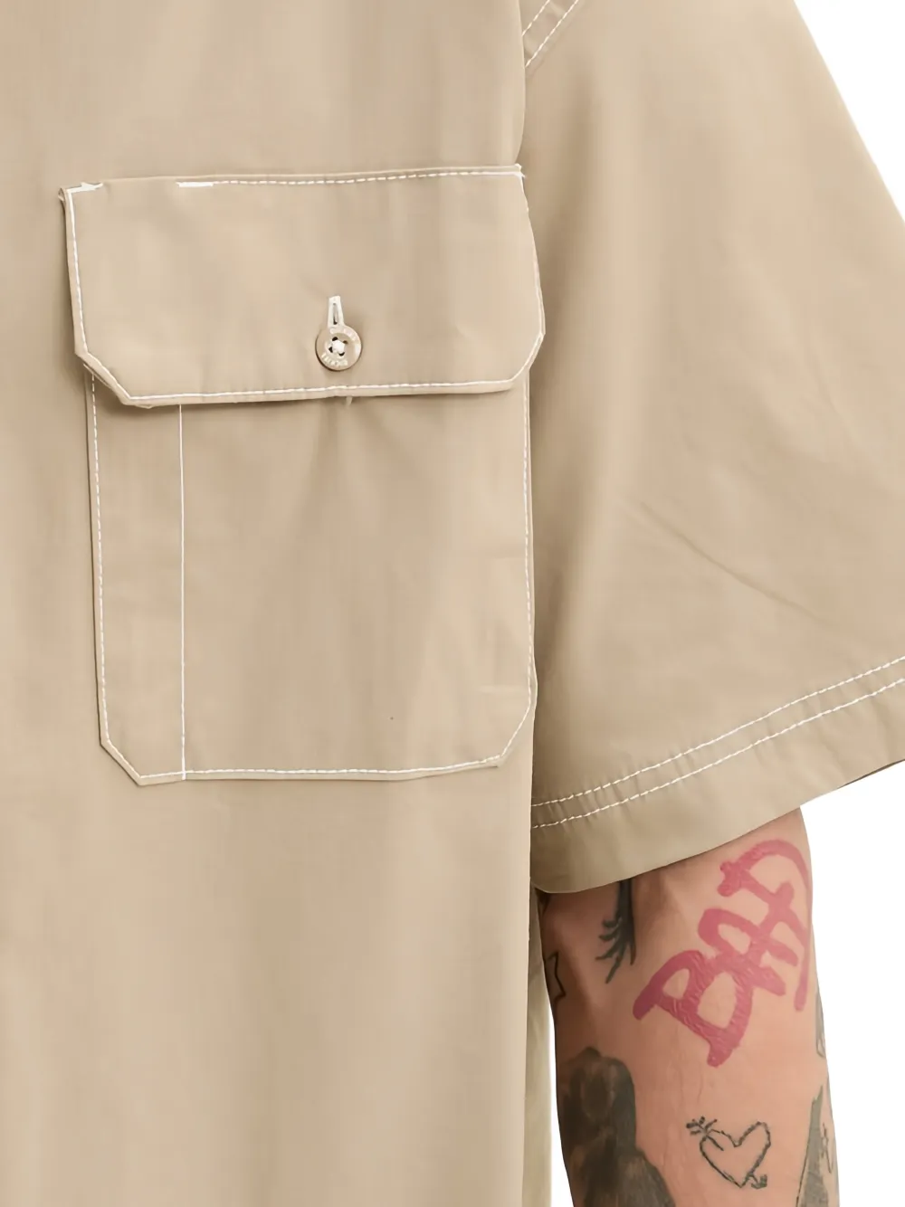 DICKIES Overhemd met zak Beige