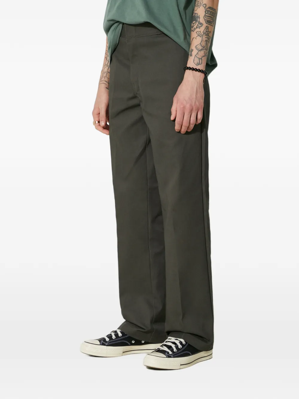 DICKIES pressed-crease trousers Groen