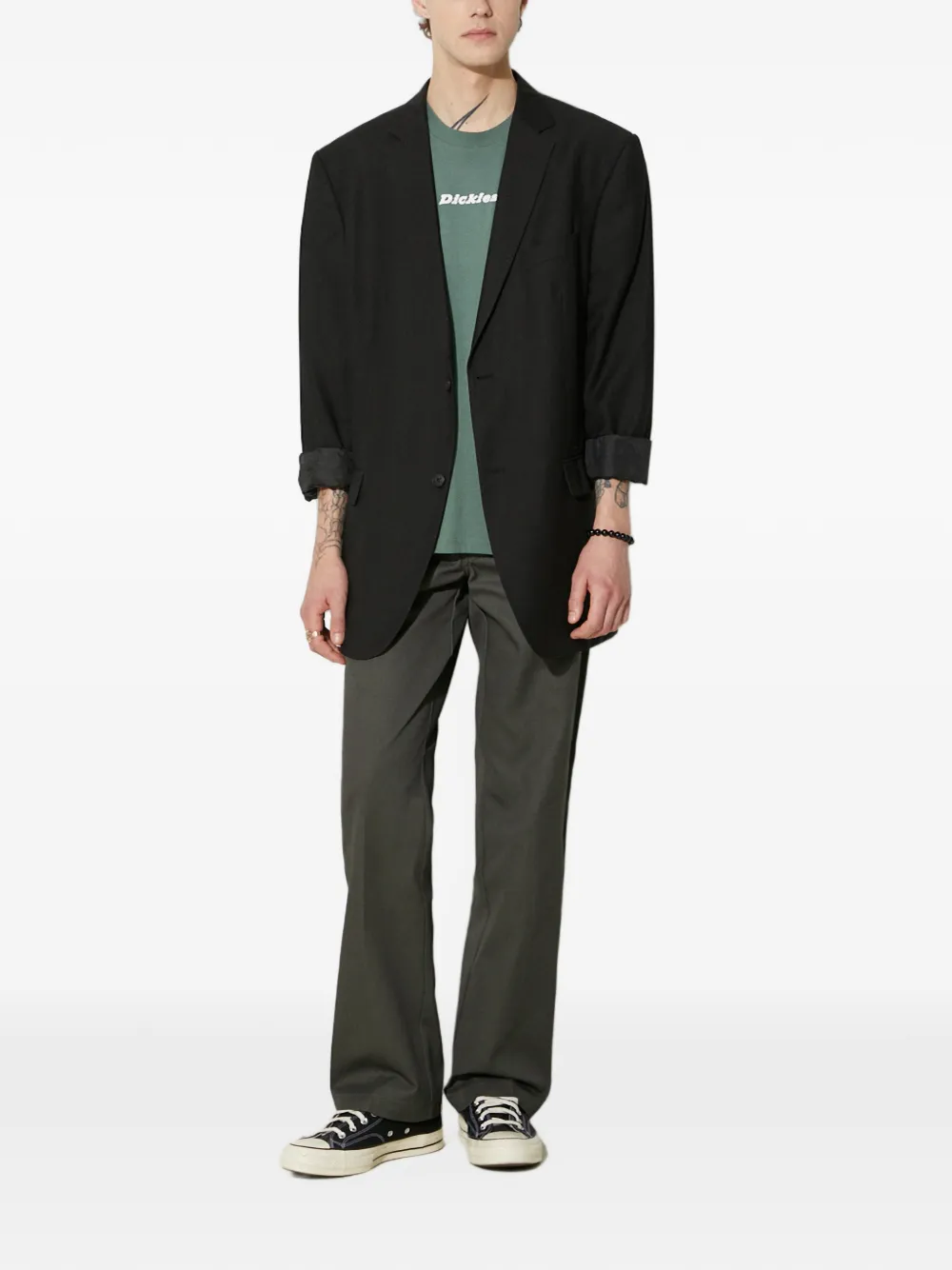 DICKIES pressed-crease trousers Groen