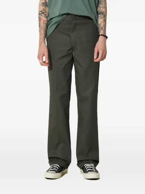 DICKIES pressed-crease turn-up trousers