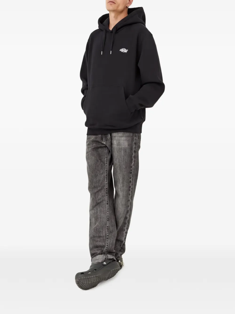 DICKIES Hoodie met logo Zwart